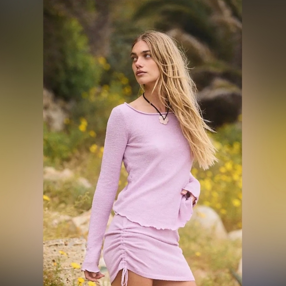 Free People Beach Cabo Sweater Skirt Set NEW